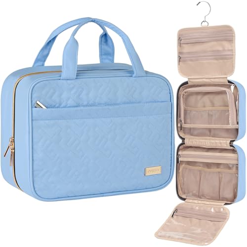 NISHEL Travel Toiletry Bag for women, Portable Hanging Organizer for