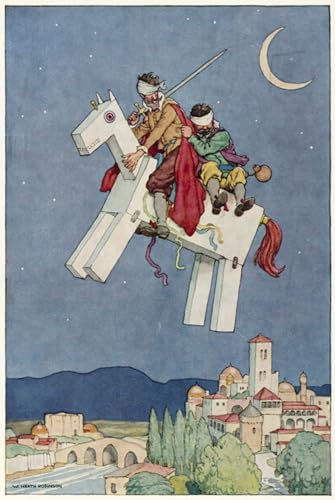 Affiche Don Quichotte 60x90cm par William Heath Robinson toile imprimée pour chambre