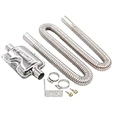 Länge:ca. 120cm 120cm Edelstahl Abgasschlauch Schalldämpfer Heizungsset Filter Zubehör Auspuffrohr