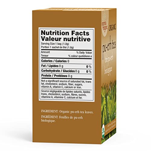 Uncle Lee’s Organic Pu-Erh Tea, 100% Natural Chinese Tea, Fresh & Full Earthy Flavor, Enjoy As Hot Tea Or Iced Tea Beverages, Coffee Alternative, 2 Pack - 18 Tea Bags Per Box #TOP7