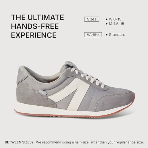 Image of Kizik Slip On Sneakers: Milan - Comfortable, Retro Nylon & Suede, Mens & Womens Walking Shoes with Arch Support, Hands Free Convenience, Wear All-Day
