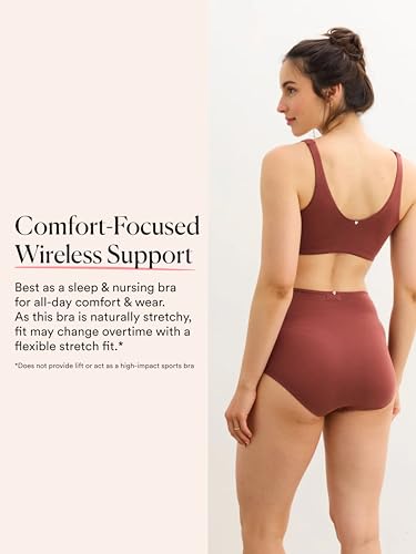 Image of HATCH The Skin to Skin Maternity Bra, Wireless, Soft & Stretchy Design for Pregnancy & Breastfeeding, Premium Cotton