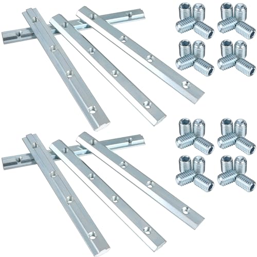 Conector de Perfil de Aluminio Recto 8 PCS - 30 x 30 Línea Recta para Ranura 8 Perfiles
