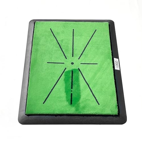 Tapis de putting de golf remplaçable avec plateau d'entraînement au swing stable