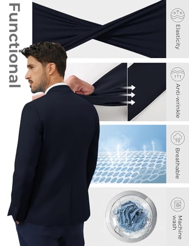 Blazer décontracté bleu marine pour homme idéal pour vos sorties M