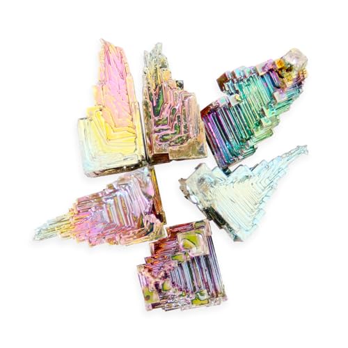 Image of Chudeng 200g Natural Bismuth Bulk, 99.99% Pure Rainbow Bismuth Metal Crystal, Mineral Specimen, Bismuth Gemstone for Gift