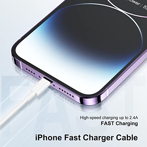 Image of Susnwere 16ft /5M Apple MFi Certified Lightning Cable, iPhone Fast Charging Cord for Apple iPhone 13 /12 /11 /X /8 /7, iPad