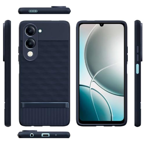 Image of Shockproof Case for Vivo Y19 / U3 / U20 | Full Camera Protection | TPU Flexible Back Cover for Vivo Y19 / U3 / U20 (Steel Blue)