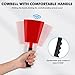 UPELLA 10 Inch Cowbell with Handle, Noise Maker Cow Bell, Steel Cheering Bell for Sports Events Graduations Party Chimes, Percussion Musical Instrument (Red 1 PC)