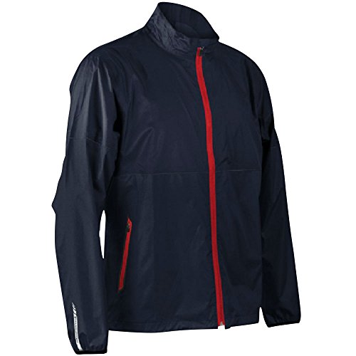Sun Mountain Mens Cirrus Full Zip Rain Jacket Navy L