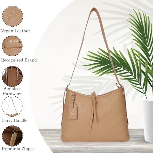 Image of MAGNOLIA Women's Crossbody Sling bag - Vegan Leather Long Shoulder Bag with Adjustable Strap handbags for Women