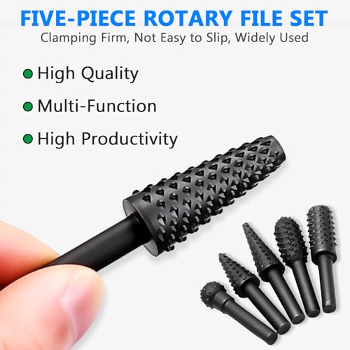 Set de 5 fresas rotativas para metal y madera miniatura 3