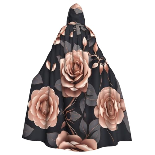 Cape à capuche adulte pour soirée costumée et bal masqué rose