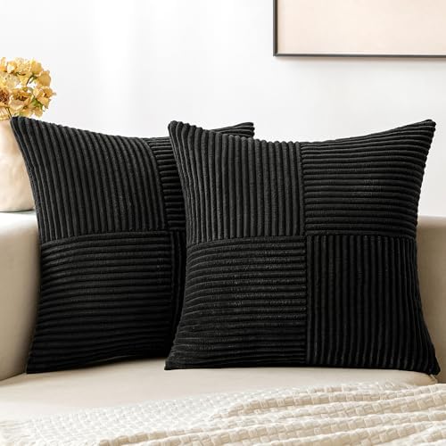 MIULEE Black Decorative Throw ...