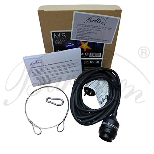 Lampion Barlooon I Wetterfester Lampion mit Beleuchtungs- und Montageset I Grösse S (Ø 30 cm) I Farbe orange I Beleuchtung I Garten und Terrasse I Handarbeit aus Deutschland - 4