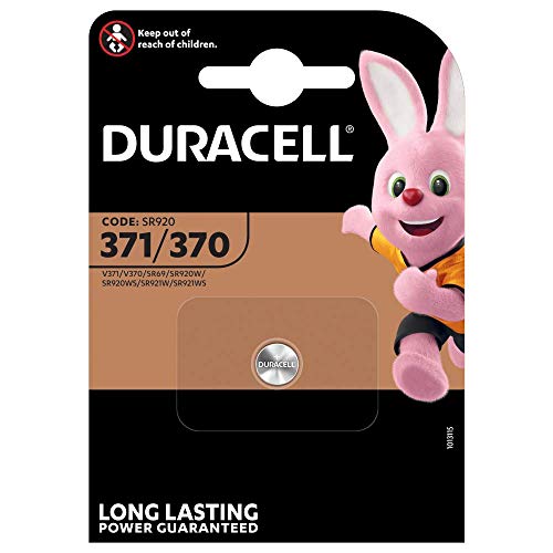 Preisvergleich Produktbild Duracell 371 SR920SW SB-AN Silberoxid-Uhrenbatterie, 1,55 V, Klarsichtpackung
