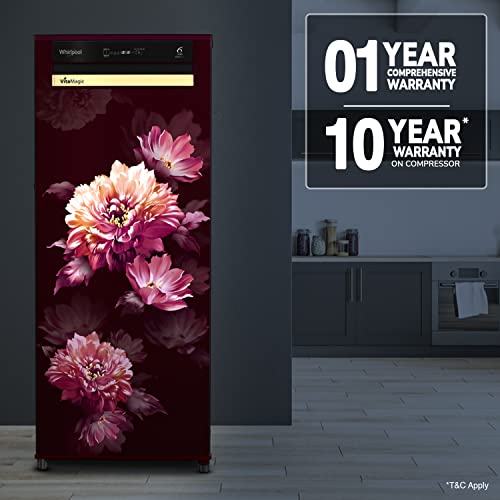 Image of Whirlpool 192 L 3 Star Auto-Defrost Inverter Vitamagic Pro Direct-Cool Single Door Refrigerator (215 VMPRO PRM 3S INV WINE DAFNE-Z, 2023 Model)