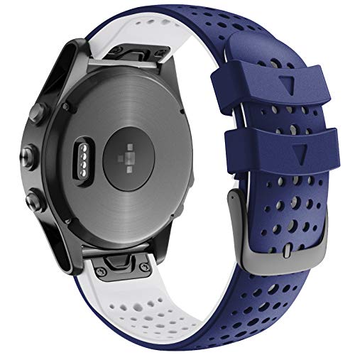 Bracelet silicone anti-irritation pour Fenix 5X et 6X Pro pour remplacer votre montre