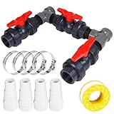 ZLLZPZD Pool Bypass Set 3-Wege-Ventil für Pool Bypass Ø 32/38mm, kompatibel mit Wärmepumpe, Solarheizung & Sandfilteranlage, zur präzisen Steuerung der Wasserzufuhr und optimalen Temperaturregulierung