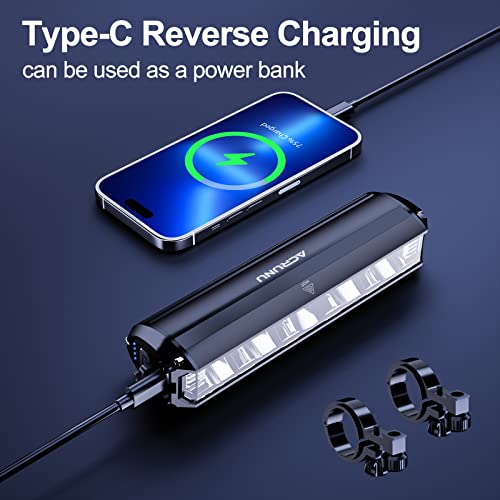 1200 Lumens Bike Lights,Usb Rechargeable Bicycle Lights,Super Bright 3 Led Bike Lights For Night Riding,Waterproof Bike Headlight With Power Bank Function,4 Light Modes #TOP3