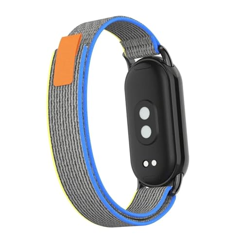 Bracelet sport nylon pour Xiaomi Mi Band 9 et 8 BIK avec attaches metal