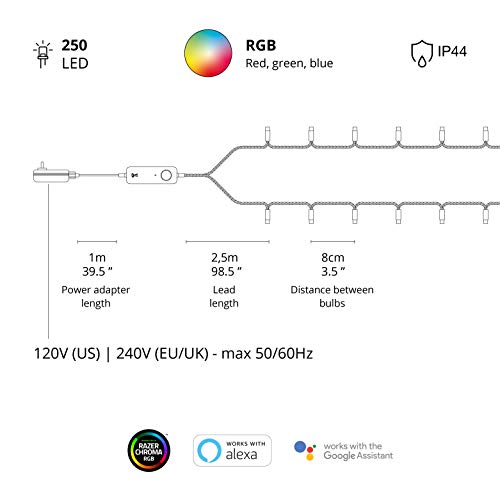 Twinkly 250 LED Multicolor String Lights - App-Controlled, IoT & Razer Chroma Enabled - Image 6