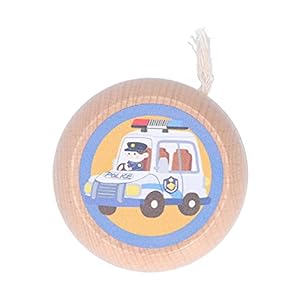 Houten Yoyo, Leuk Patroon Yoyo Beuken Full Color Kunstwerk Feestgeschenken met String voor de kleuterschool(Beuken Yo-Yo…