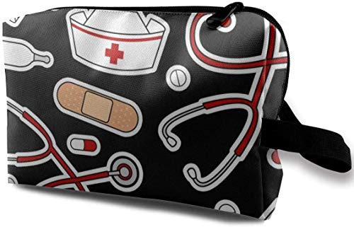 Preisvergleich Produktbild Cute Nurse Love 865 Make-up-Tasche / Kosmetiktasche / Tasche, Schwarz