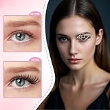 uCoolMe Flora Lash Clusters Kit 8-18mm Hybrid Volume Wispy Eyelash Clusters Kit D Curl - WideSpan 0.05mm Ultra-Thin Black Band - Image 3