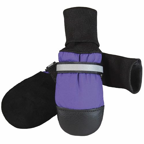 Muttluks, Original Fleece-Lined Muttluks Winter Dog Boots with Leather Soles for Cold Weather - 4 Boots