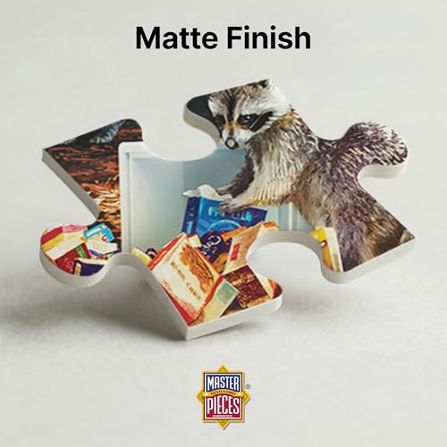 Image of MasterPieces 300 Piece EZ Grip Jigsaw Puzzle - Campsite Trouble - 18 inchx24 inch