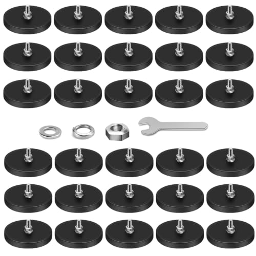 DIYMAG Rubber Coated Mounting Neodymium Magnets, 1/4in 30lbs 30p for Camera by DIYMAG - Used condition - US$49.14