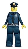 Disguise Lego Police Officer Prestige Costume, Blue, Large (10-12)
