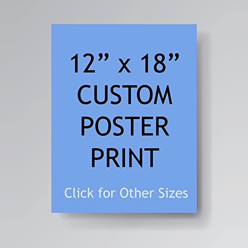 Pera Print - Upload Your Image or Photo - Custom Personalized Photo to Poster Printing, Wall Art Prints (12 x 18 inches) 12x18