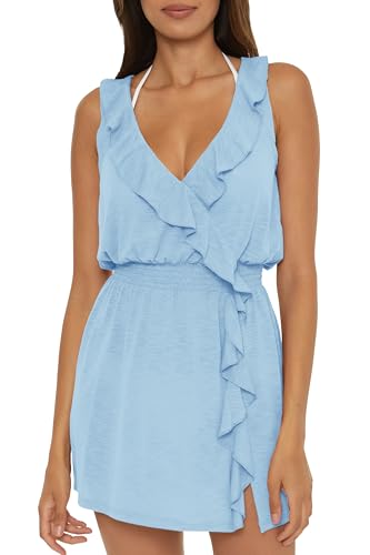 Image of BECCA Breezy Basics Cascade Ruffle Dress