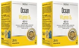 Orzax Ocean Vitamin D3 400 IU Sprey 20ml 2'li Paket, popy00005077