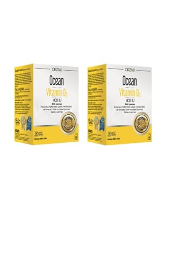 Orzax Ocean Vitamin D3 400 IU Sprey 20ml 2'li Paket, popy00005077
