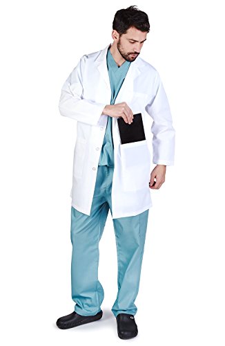 M&M SCRUBS Men IPAD Pocket Holder Lab Coat