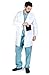 M&M SCRUBS Men IPAD Pocket Holder Lab Coat S White