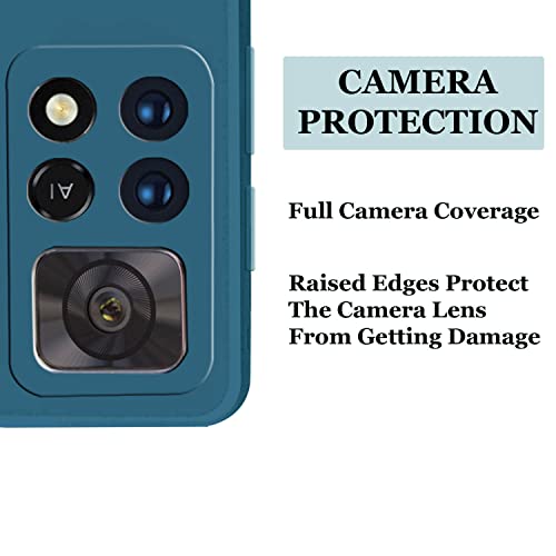 Image of A rtistque Liquid Silicone Matte Shockproof Flexible with Camera Protection Soft Back Cover Case for Mi Redmi Note 11 Pro /Pro Plus 5G - Blue