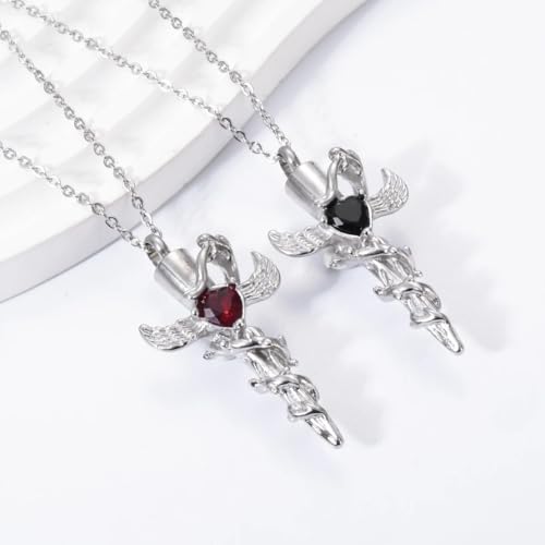 Collier de prière pour cendres avec médaillon de crémation pour garder un être cher - 2