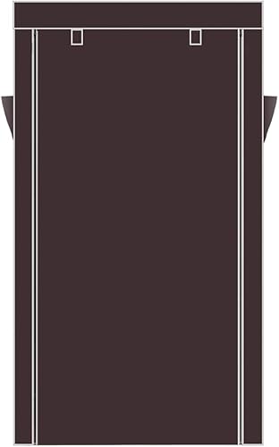 Miniatura 6 de Gabinete organizador de zapatos, torre de tela no tejida, organizador de zapatos de 10 niveles, organizador de zapatos con cubierta a prueba de