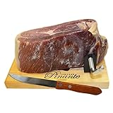 jamonero para jamon deshuesado Incluye Mini Jamón con jamonero y cuchillo: Nuestro jamón serrano deshuesado se compone de un kit de jamón con tabla y cuchillo.