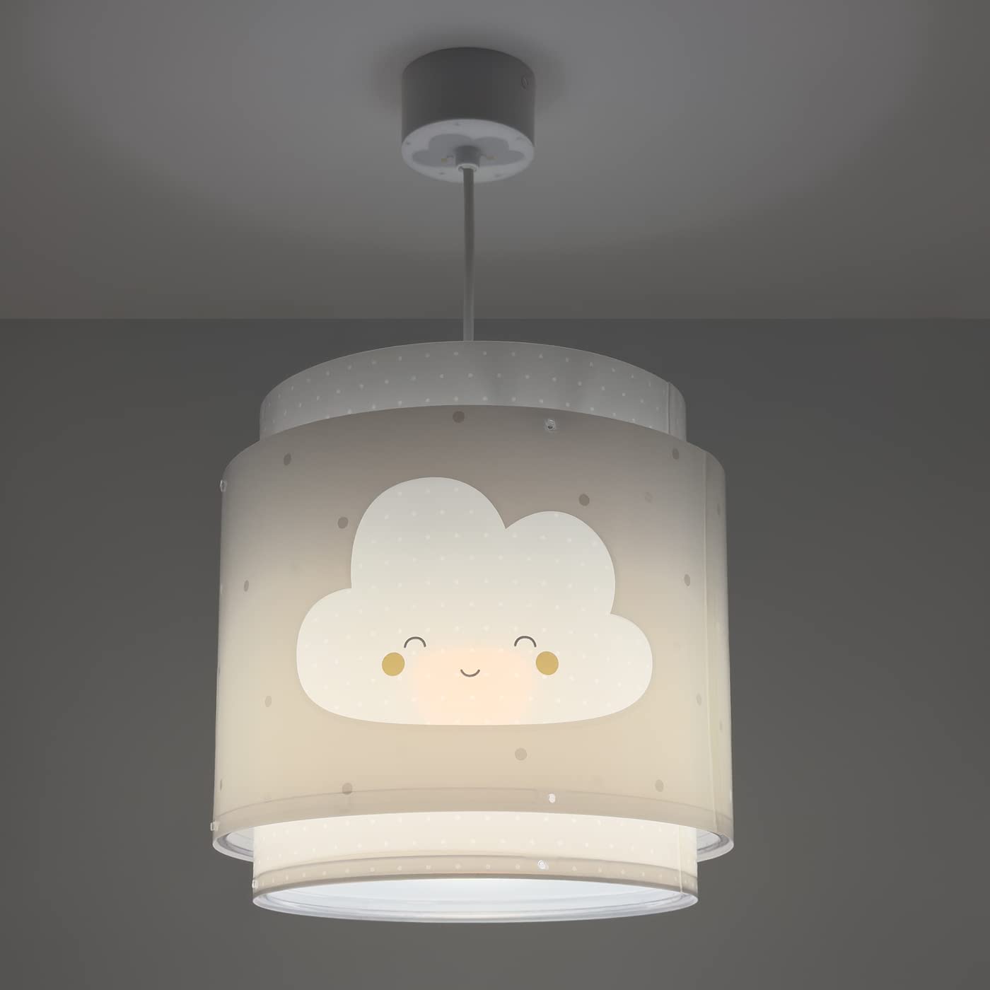 Dalber Lampada da soffitto a sospensione per bambini Baby Dreams Nuvola grigia