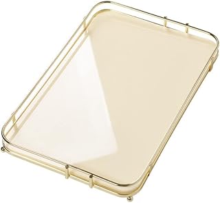 Estante organizador de almacenamiento para debajo del fregadero para baño y cocina, color amarillo, 29 x 19 x 3 cm, estante de armario con cajón y cesta de armario, ahorro de espacio y solución de