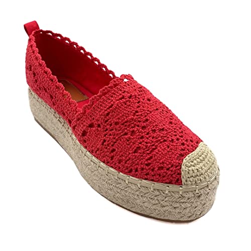 ANGKORLY - Scarpe Moda Espadrillas Zeppa Romantico...