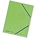 Produktbild Original Falken 25er Pack Premium Einschlagmappe. Made in Germany. Aus extra starkem Colorspan-Karton mit 3 Innenklappen und 2 Gummizügen DIN A4 Pastell-Hellgrün Juris-Mappe Sammelmappe