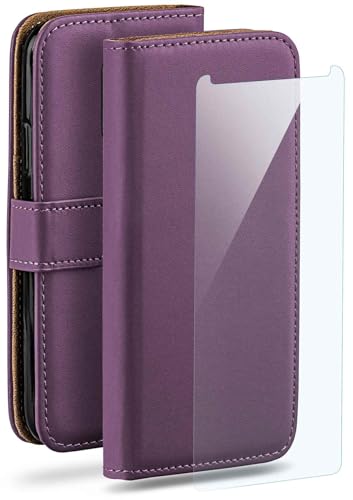 Kit de protection à 360° compatible avec Samsung Galaxy S9 étui film violet moex