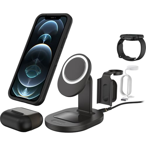 Image of OtterBox 3-in-1 Wireless Charging Station for MagSafe - Black