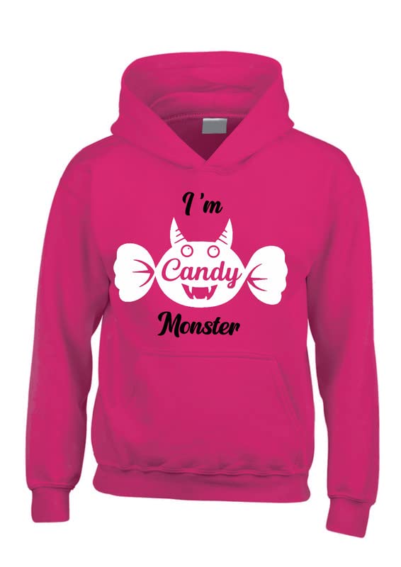 Sweat à capuche fuchsia Edward Sinclair I'm Candy Monster XS pour adultes